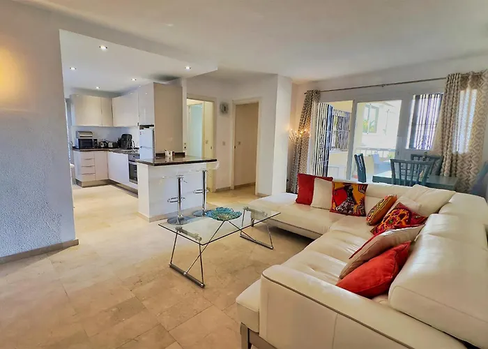 Two Bedroom On The Second Line Of The In Marbella. *