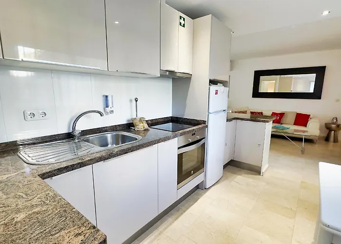 Two Bedroom On The Second Line Of The In Marbella.