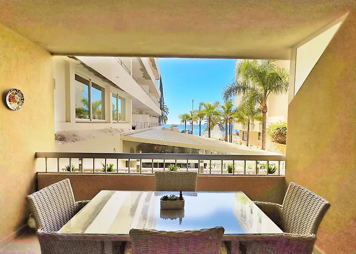 Two Bedroom On The Second Line Of The In Marbella.