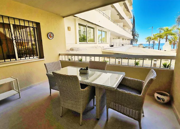 Two Bedroom On The Second Line Of The In Marbella.